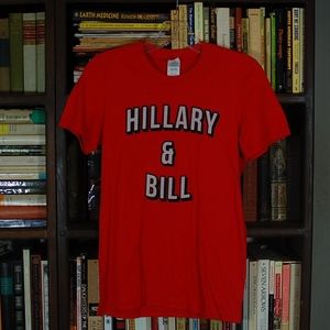 Custom Screened Hilary&Bill Shirt From Shop In LA